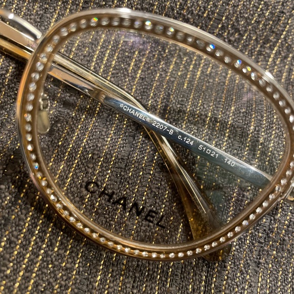 CHANEL Pantos 2207-B Rhinestone Eyeglasses - Picture 2 of 7